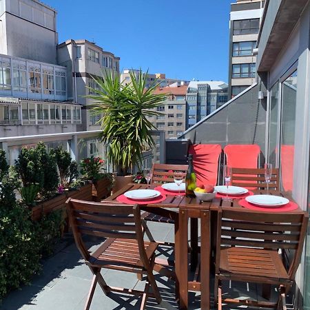 아 코루냐 Penthouse With Terrace And Views Near Oza'S Beach 아파트 외부 사진
